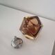 Sommerso Murano set: ashtray + table lighter