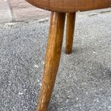 Rustic stool 1940 brutalist wooden