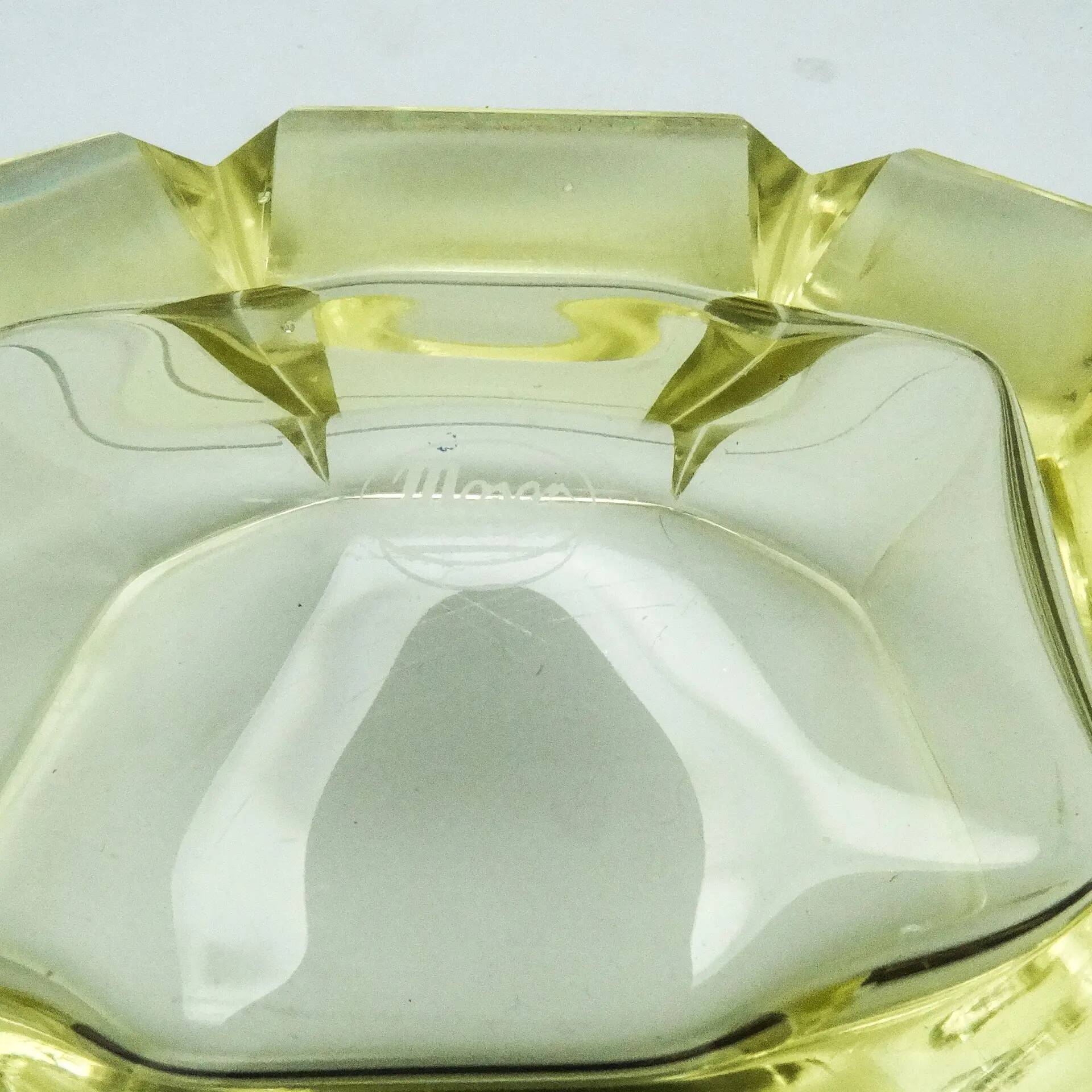 Art Deco bonbonniere, crystal, Moser, Czechoslovakia, 1930s
