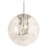 Large Sputnik ball pendant by Doria, Germany, 1970s.