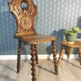 Carved oak chair