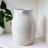 Speckled stoneware pitcher