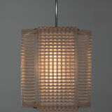 Lustre en verre du milieu du siècle, années 1970