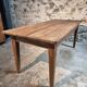 Antique French oak dining table – circa 1900 – farmhouse table with drawer