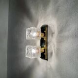 Ensemble de 2 appliques murales ou plafonniers Ice Cube de J.T. Kalmar