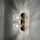 Set of 2 Ice Cube Wall Lamps or Flush Lights by J.T. Kalmar