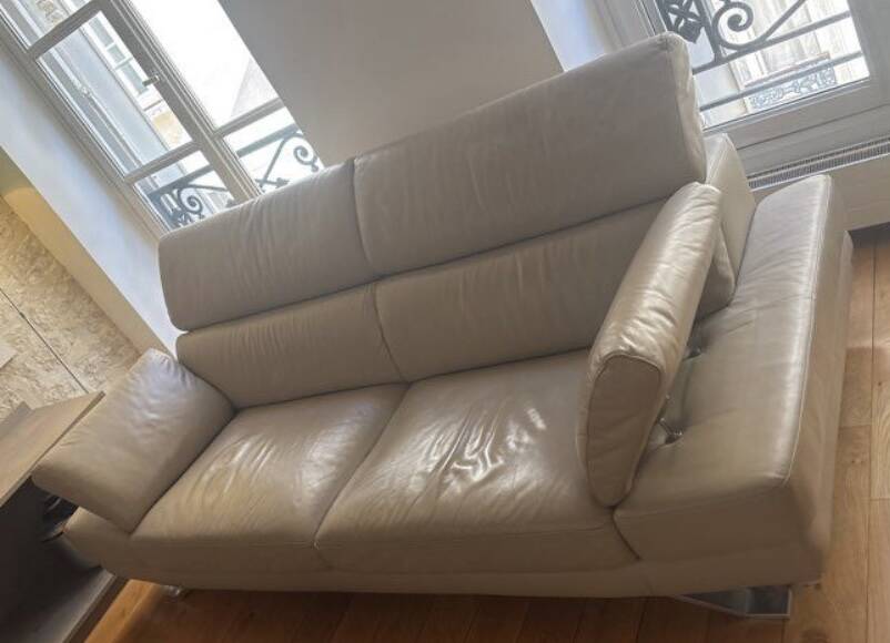 3-seater leather sofa Poltrona Frau