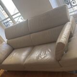 3-seater leather sofa Poltrona Frau