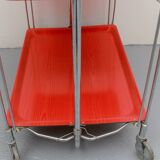 1970s trolley Dinett in red orange