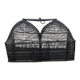 Double bird cage black iron old country decoration ethnic domes