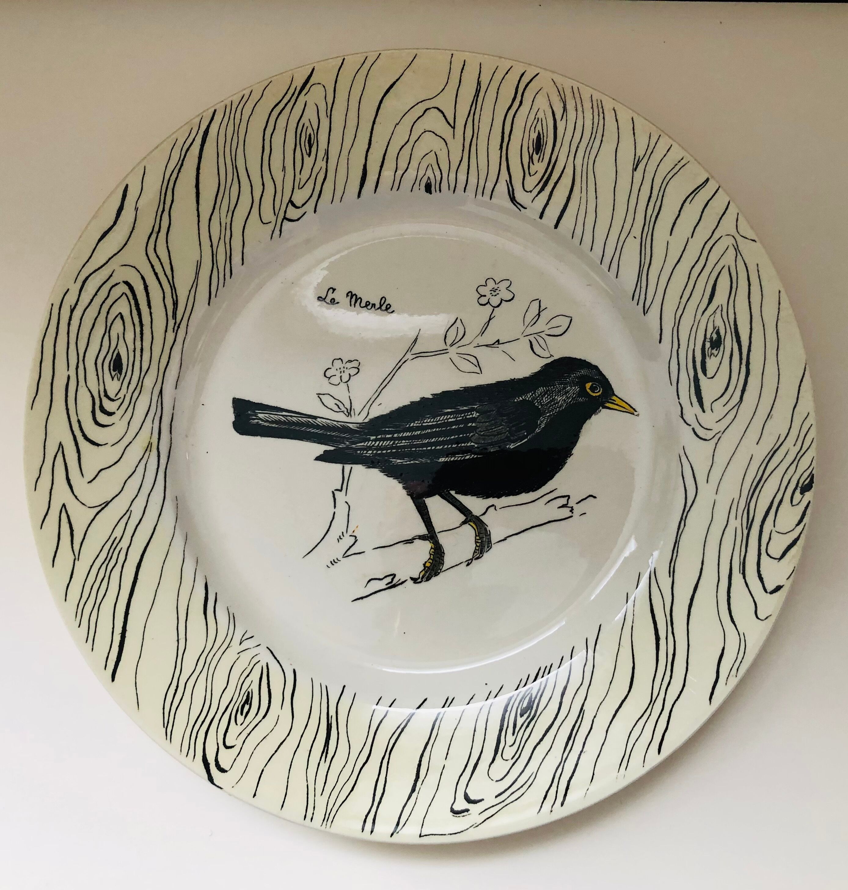 Set of 6 Gien flat plates