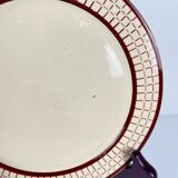 6 Longchamp dessert plates, "Colmar" model, 1950/70