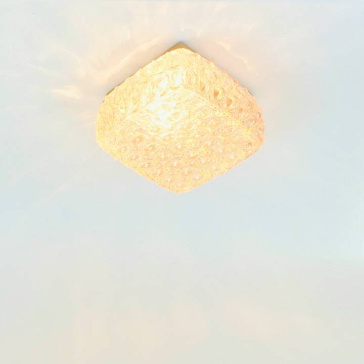 Pair of Amber Bubble Glass Wall Lamps by H. Tynell for Limburg, 1960s/1970s