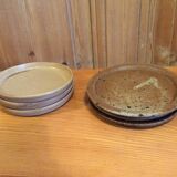 6 stoneware dessert plates