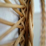 Rattan sun mirror 60s diameter 50cm