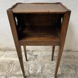 19th century solid walnut bedside table
