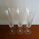 6 flutes champagne crystal cut art deco style