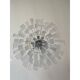 Art Deco Murano Glass Style Chandelier Clear Italian Sputnik Art by SimoEng