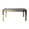 Gold square coffee table by Pierre Vandel, 1970