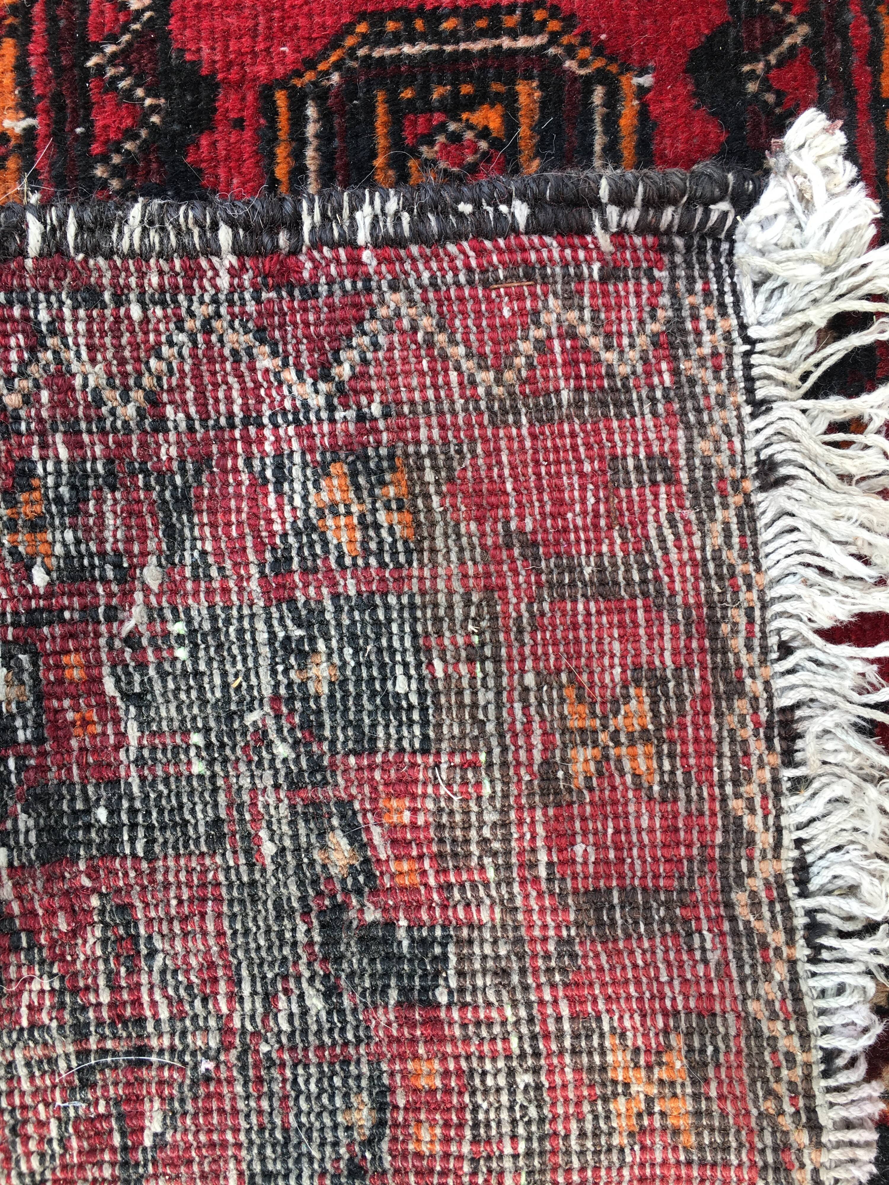 1930 wool bukhara carpet - 180x101cm