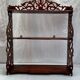 Old wall shelf in worked wood dimension: height -67cm- width --55cm-