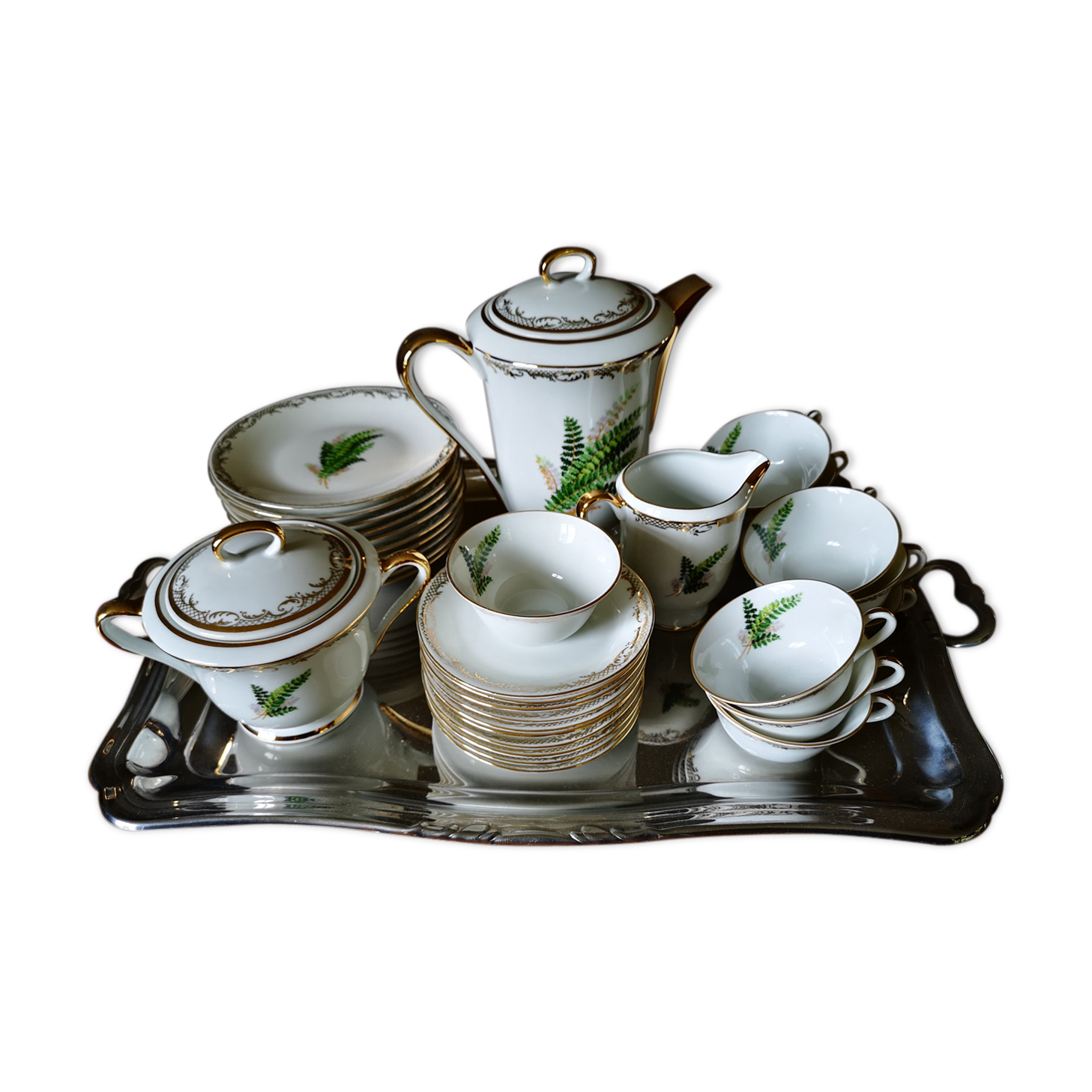 Limoges porcelain tea service