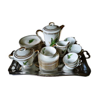 Service à thé en porcelaine de Limoges