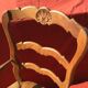 Rustic chair Louis XV mulched in cherry