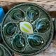 Set of 2 Saint Clément oyster plates in slip