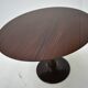 Table à manger ronde en hêtre des années 1960, Tchécoslovaquie