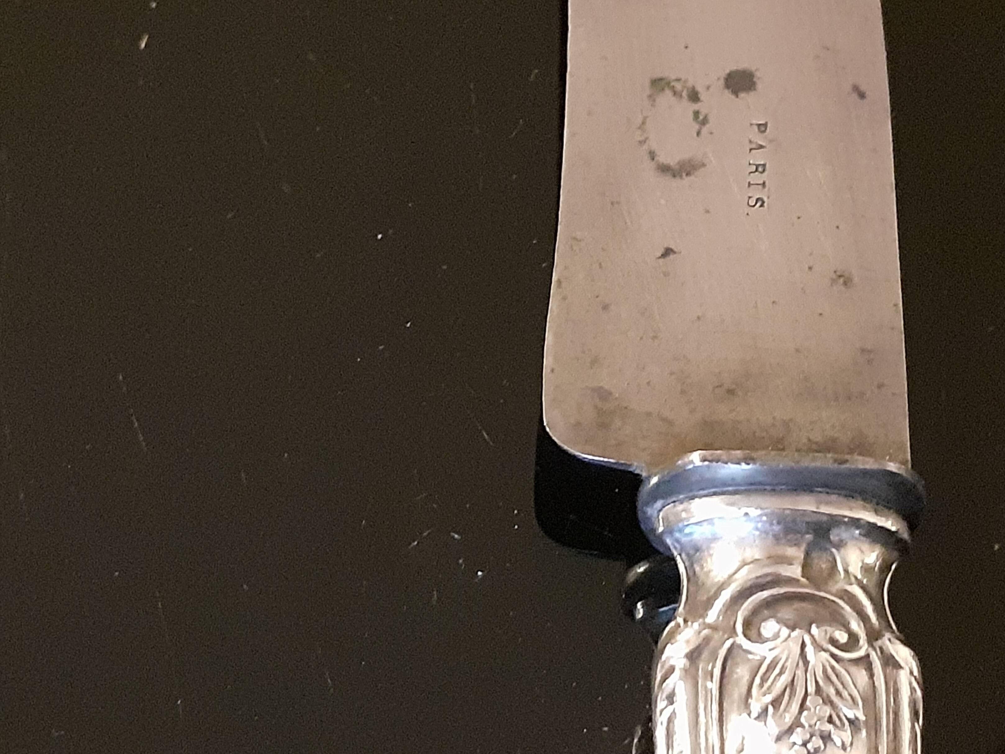 Carving service / Silver sheaths with Minerva punches