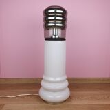 Lampadaire en verre opalin du milieu du siècle de Peil & Putzler, Allemagne, années 1960