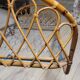 Vintage rattan basket sofa bed - 1950s