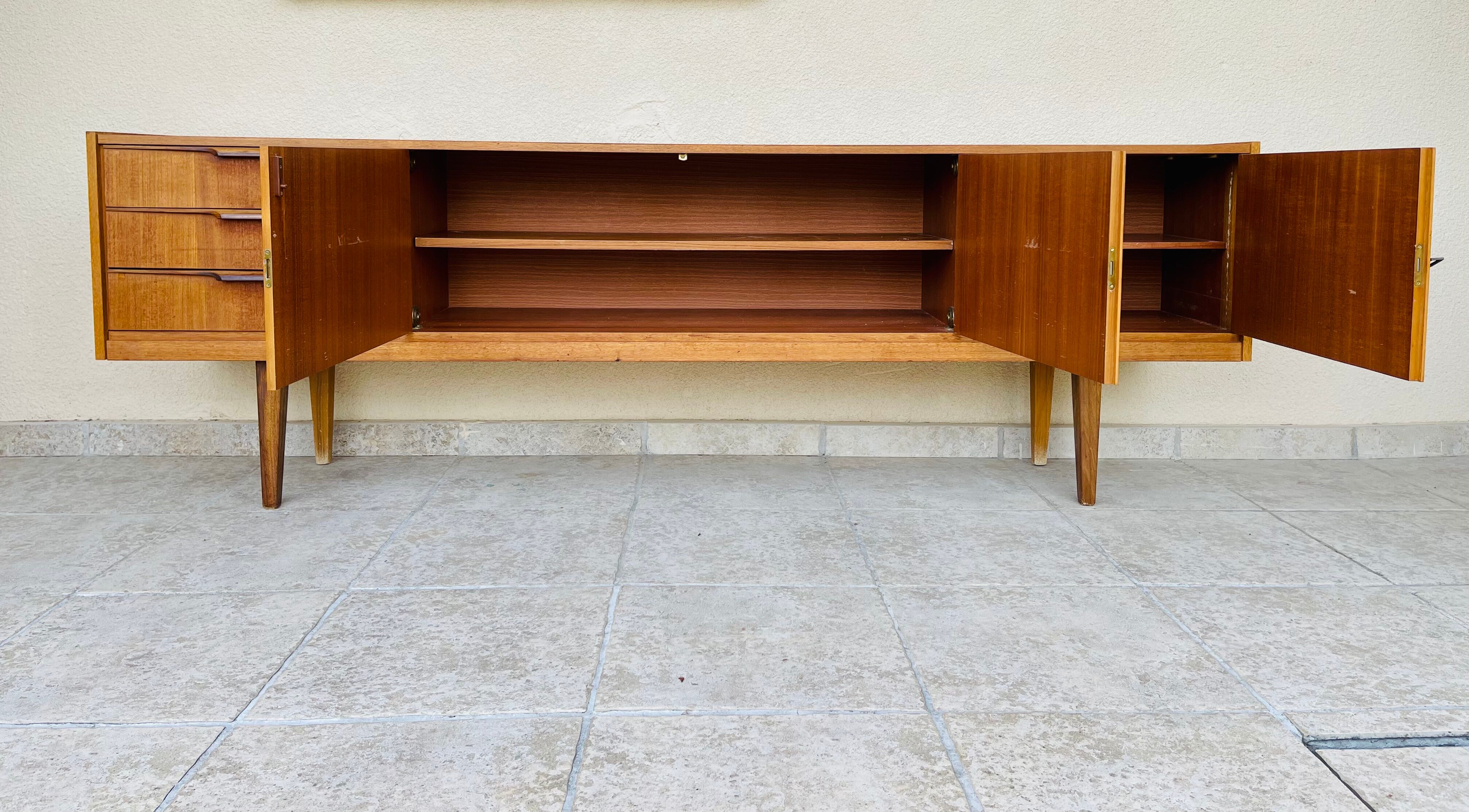 Scandinavian teak row