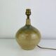 Vintage stoneware globe lamp