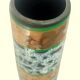 Roller vase – Vintage ceramic, speckled decor with gold highlights, perfect condition