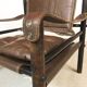 Model Sirocco leather safari chair by Arne Norell, 1960s
