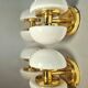 Wall/ceiling lamp in brass model "BAU" by Klaus Michalik, Midcentury.