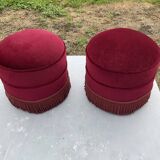 Pair of poufs