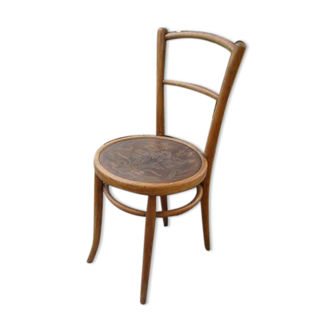 Old art nouveau bistro chair