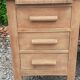 Administrative office 6 drawers 2 shelves old raw wood