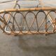 Lit corbeille rotin pliable