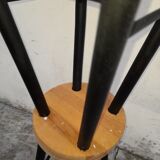 Paire de tabourets en bois