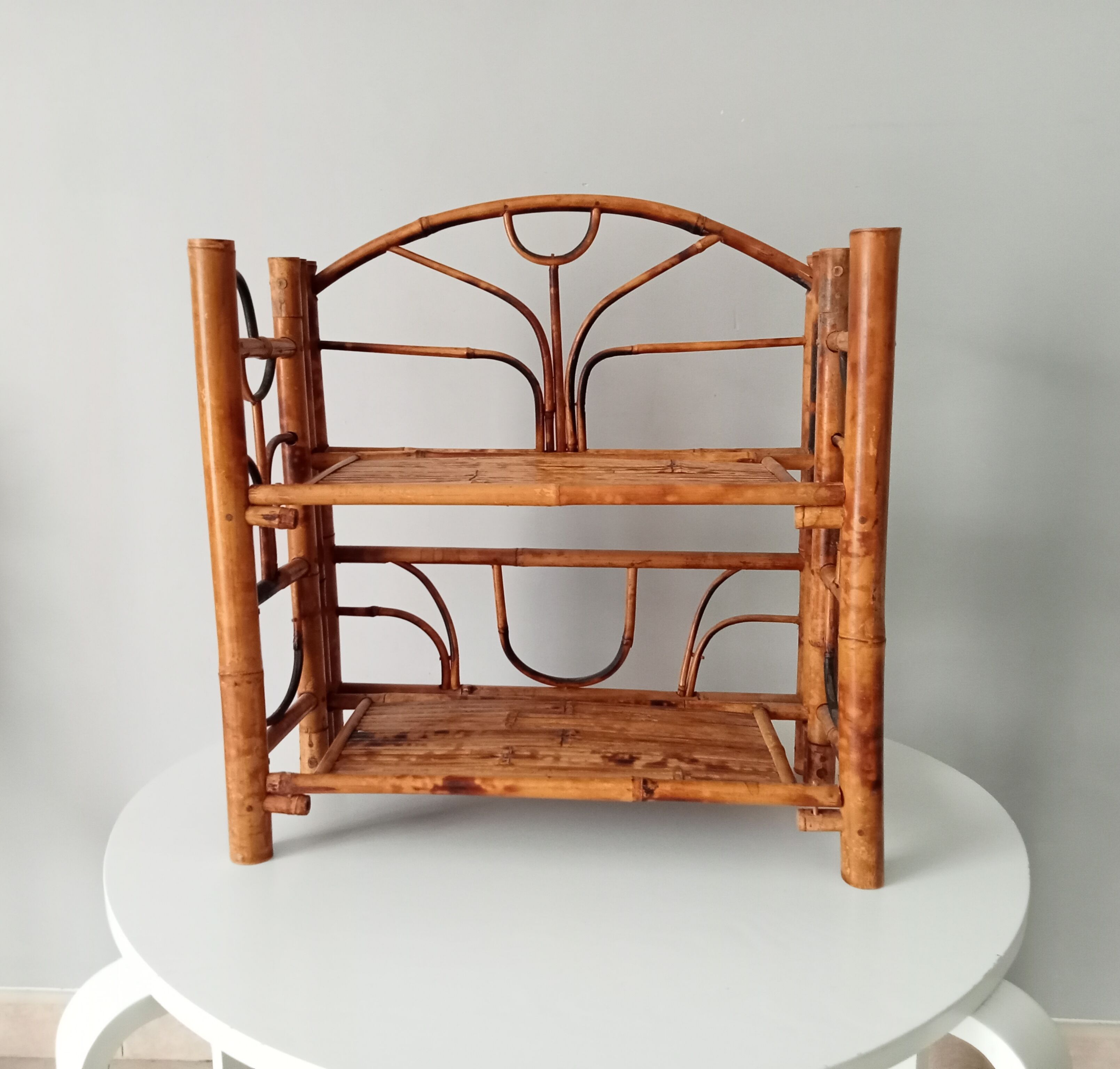 Vintage bamboo shelf 60s/70s
