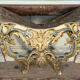 Console de style Louis XV en bois polychrome, vers 1880