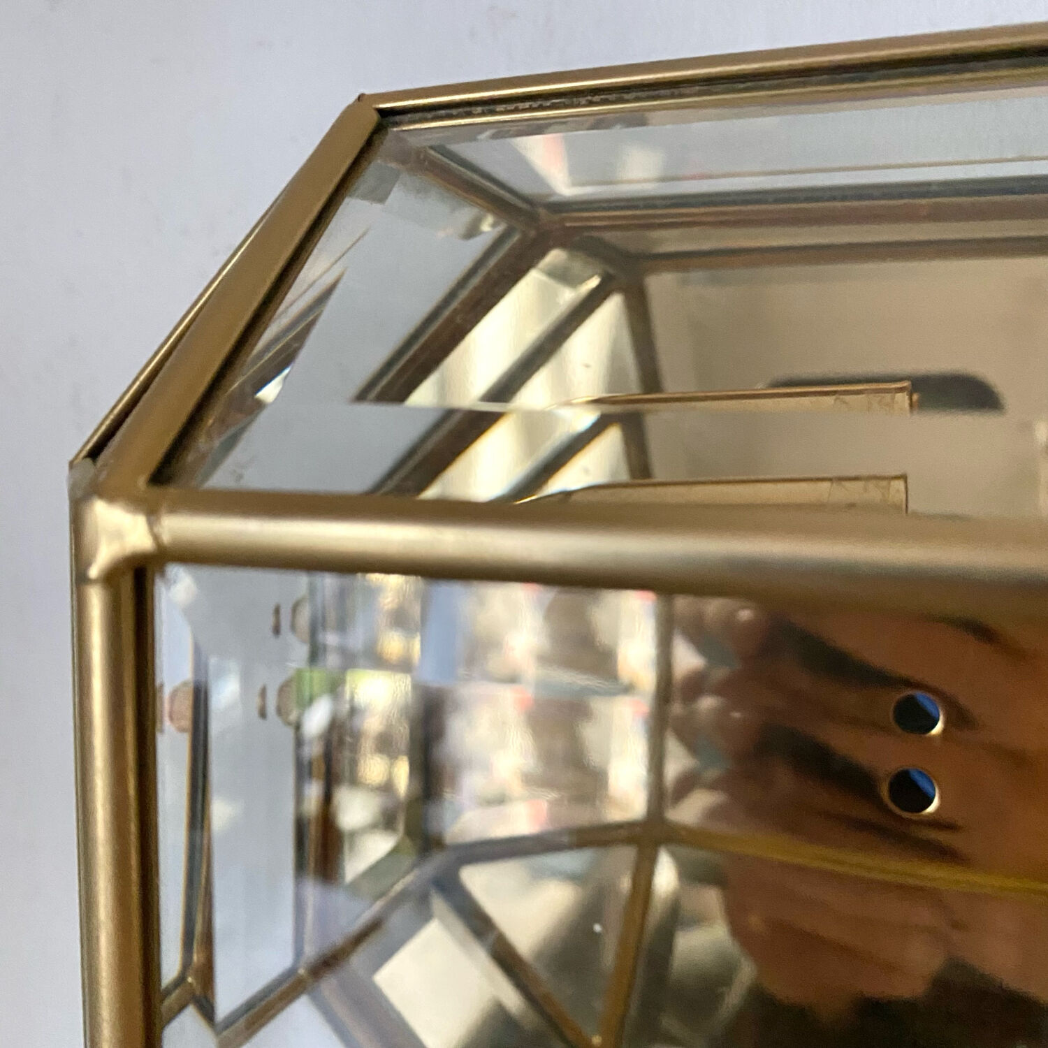 Large ceiling light, vintage wall sconce, 80s/90s.