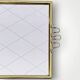 Antique gold metal mirror tray – gold diamond decoration