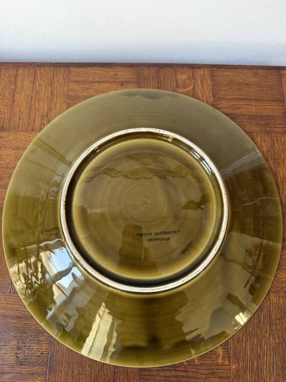 Plat nénuphars Sarreguemines fabriqué en France