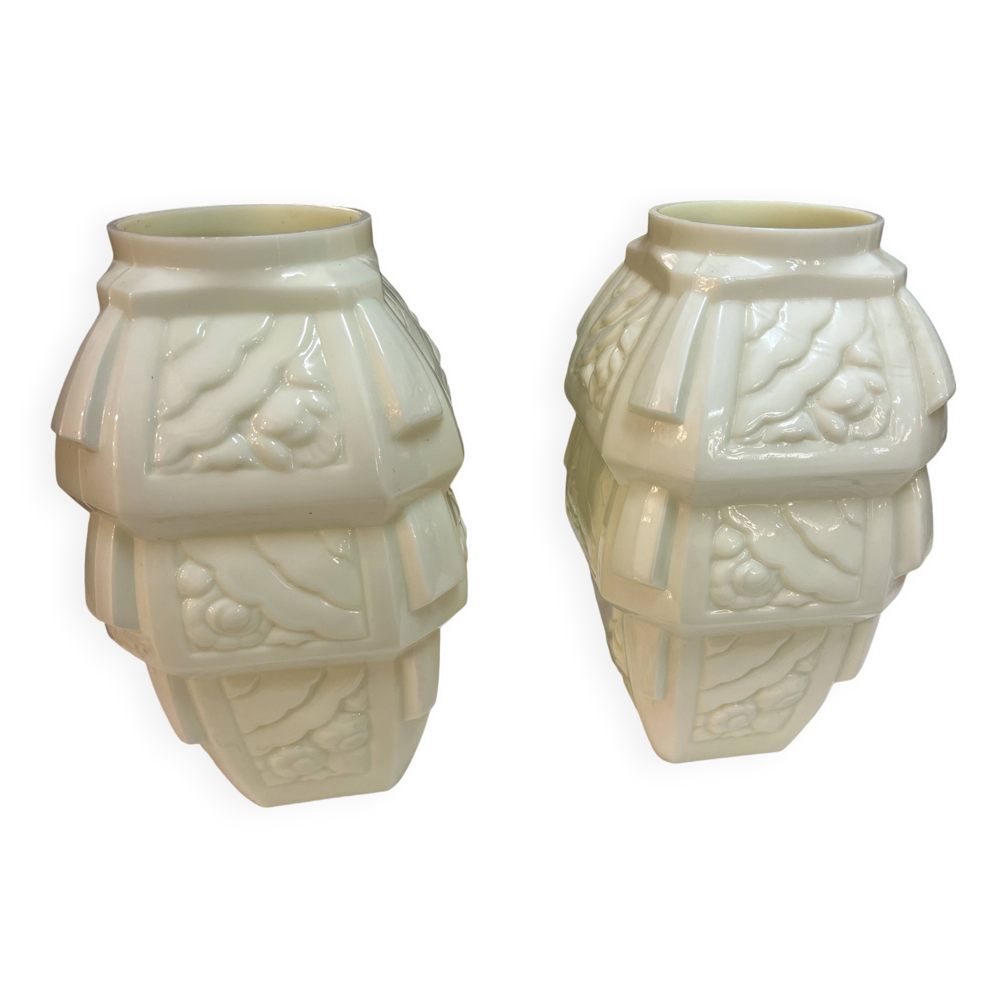 Pair of Muller vases