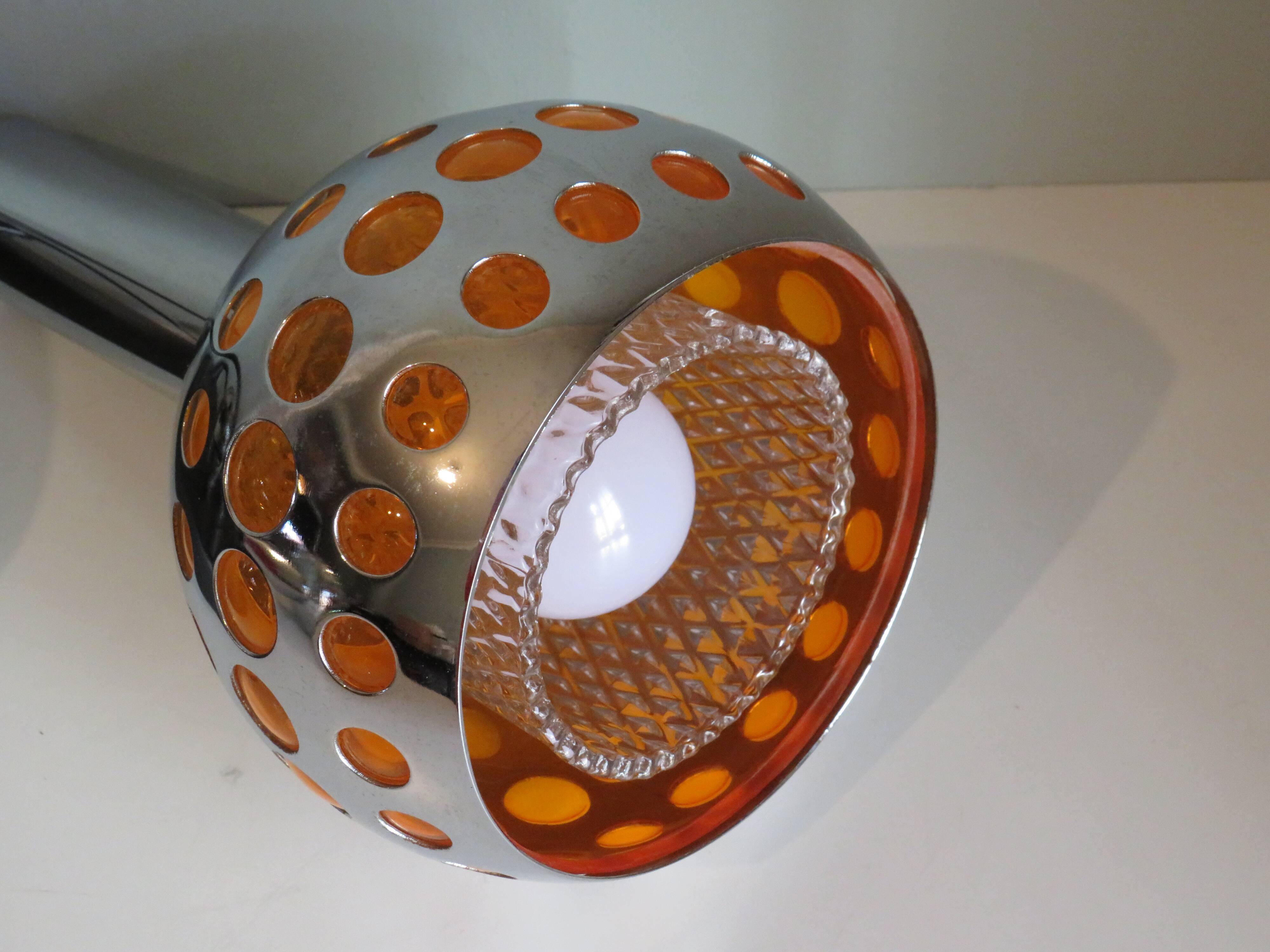 Mid Century Cascade suspension with 3 light points, Massive Belgium 1960